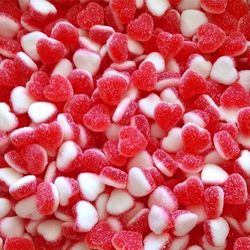 DULCEPLUS Petits Coeurs fraise-crème SUCRÉS 100g