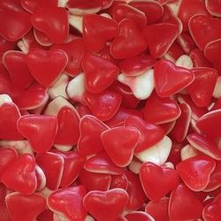 DULCEPLUS Cœur rouge et blanc LISSES 100g