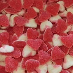 DULCEPLUS Cœur rouge et blanc SUCRÉ 100g