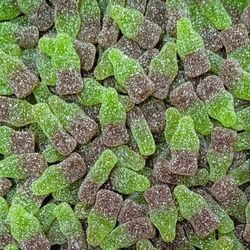 JAKE Mini Bouteille de cola verte et marron sucrée 100g